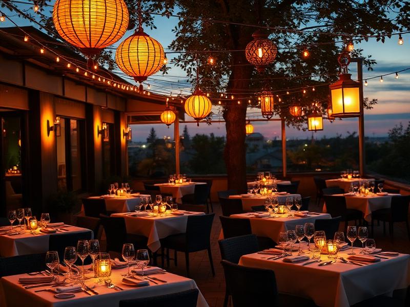 Evening terrace ambience
